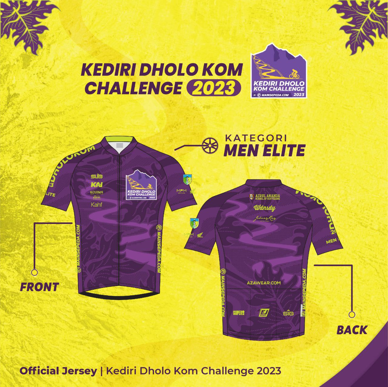 Kombinasi Siluet Kelok 9 Dan Motif Daun Pepaya Di Jersey Kediri Dholo